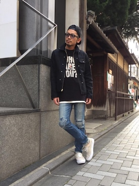 京都くんさん（メンズ・172cm）の春コーディネート