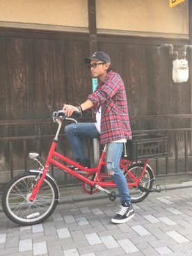 京都くんさん(メンズ・172cm)の春コーディネート