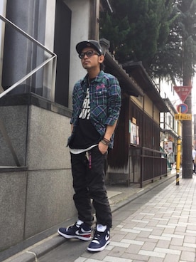 京都くんさん（メンズ・172cm）の春コーディネート