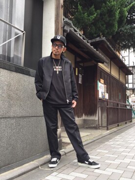 京都くんさん（メンズ・172cm）の春コーディネート