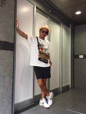「レオパードコーデ」｜京都くんさん（メンズ・172cm）の夏コーディネート
