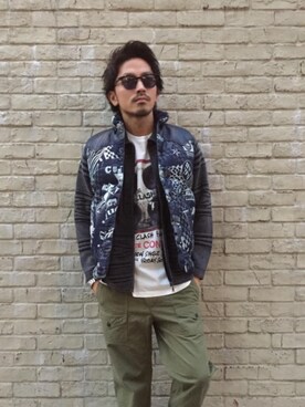 「ロッキーマウンテン」｜「アイテム（ブルゾン）」を使った、京都くんさん（メンズ・172cm）の秋コーディネート