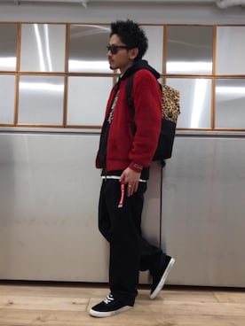 「レオパードコーデ」｜京都くんさん（メンズ・172cm）の冬コーディネート