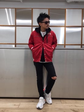 京都くんさん（メンズ・172cm）の春コーディネート