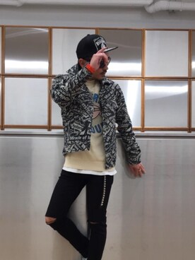 「G-SHOCK」｜「アイテム（デニムジャケット）」を使った、京都くんさん（メンズ・172cm）の春コーディネート