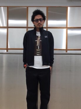 「G-SHOCK」｜「アイテム（ブルゾン）」を使った、京都くんさん（メンズ・172cm）の春コーディネート