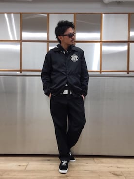 「G-SHOCK」｜「アイテム（ブルゾン）」を使った、京都くんさん（メンズ・172cm）の春コーディネート