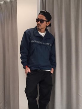 「G-SHOCK」｜「アイテム（ブルゾン）」を使った、京都くんさん（メンズ・172cm）の春コーディネート