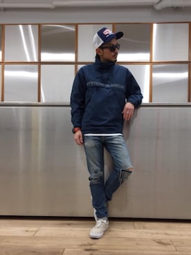 「G-SHOCK」｜「アイテム（ブルゾン）」を使った、京都くんさん（メンズ・172cm）の春コーディネート