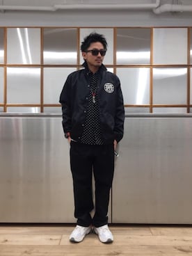 「G-SHOCK」｜「アイテム（ブルゾン）」を使った、京都くんさん（メンズ・172cm）の春コーディネート