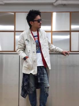 「アイテム（腕時計、ブルー系）」を使った、京都くんさん（メンズ・172cm）の春コーディネート