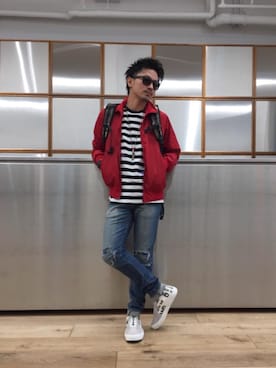 京都くんさん（メンズ・172cm）の春コーディネート