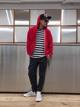 「タオル地」｜京都くんさん（メンズ・172cm）の春コーディネート