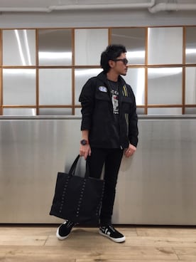 「G-SHOCK」｜「アイテム（ブルゾン）」を使った、京都くんさん（メンズ・172cm）の春コーディネート