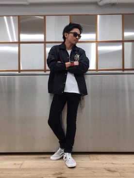 「G-SHOCK」｜「アイテム（ブルゾン）」を使った、京都くんさん（メンズ・172cm）の夏コーディネート