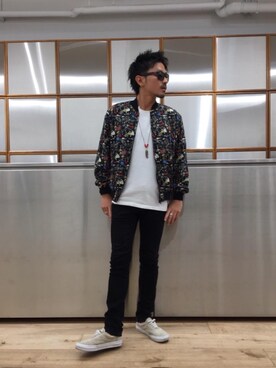 「ロック」｜京都くんさん（メンズ・172cm）の夏コーディネート