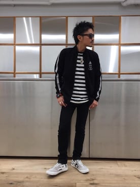 「G-SHOCK」｜「アイテム（ブルゾン）」を使った、京都くんさん（メンズ・172cm）の夏コーディネート