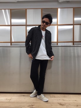 「ロック」｜京都くんさん（メンズ・172cm）の夏コーディネート