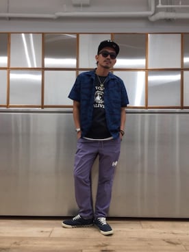 「迷彩コーデ」｜京都くんさん（メンズ・172cm）の夏コーディネート