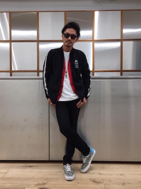 「カーディガンコーデ」｜「アイテム（ブルゾン）」を使った、京都くんさん（メンズ・172cm）の秋コーディネート