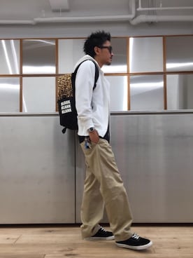 「レオパードコーデ」｜京都くんさん（メンズ・172cm）の秋コーディネート