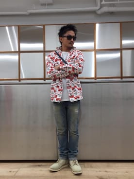 「ショルダーバック」｜「アイテム（ジャケット/アウター）」を使った、京都くんさん（メンズ・172cm）の秋コーディネート