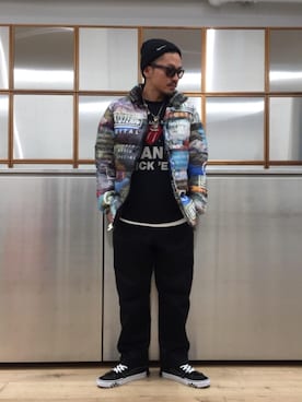 「アイテム（ルームウェア/パジャマ）」を使った、京都くんさん（メンズ・172cm）の秋コーディネート