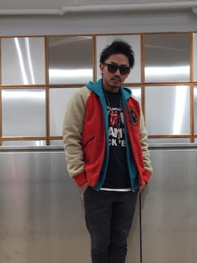 「アイテム（ルームウェア/パジャマ）」を使った、京都くんさん（メンズ・172cm）の秋コーディネート