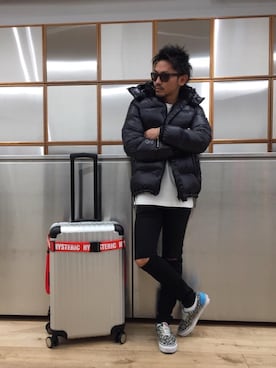 「アイテム（ルームウェア/パジャマ）」を使った、京都くんさん（メンズ・172cm）の冬コーディネート