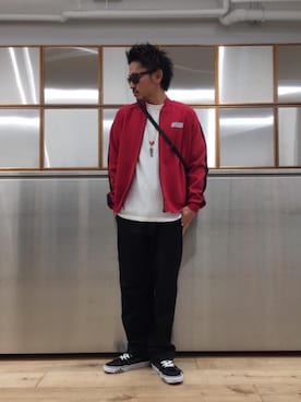 「ショルダーバック」｜「アイテム（財布/小物）」を使った、京都くんさん（メンズ・172cm）の冬コーディネート