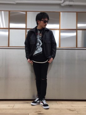 「アイテム（ルームウェア/パジャマ）」を使った、京都くんさん（メンズ・172cm）の冬コーディネート