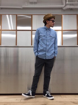 京都くんさん（メンズ・172cm）の春コーディネート