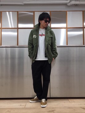 「レオパードコーデ」｜京都くんさん（メンズ・172cm）の春コーディネート