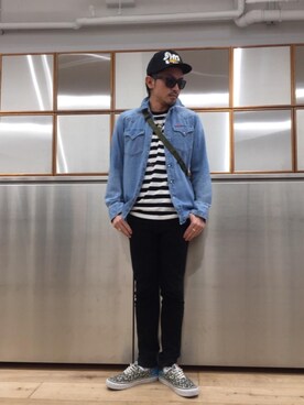 京都くんさん（メンズ・172cm）の春コーディネート
