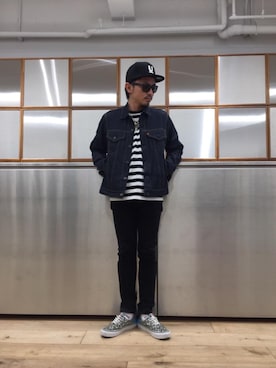 京都くんさん（メンズ・172cm）の春コーディネート