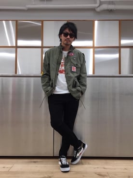 京都くんさん（メンズ・172cm）の春コーディネート