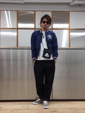 「パスポートケース」｜京都くんさん（メンズ・172cm）の春コーディネート