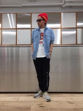 京都くんさん（メンズ・172cm）の春コーディネート