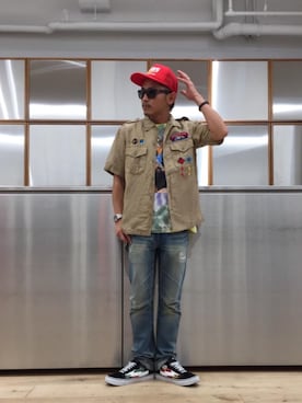 京都くんさん（メンズ・172cm）の夏コーディネート