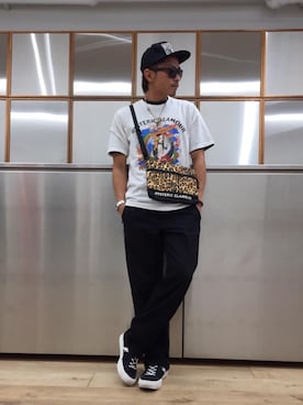 「レオパードコーデ」｜京都くんさん（メンズ・172cm）の夏コーディネート