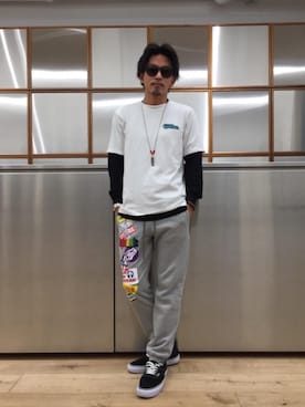 「レイヤードパンツ」｜京都くんさん（メンズ・172cm）の秋コーディネート