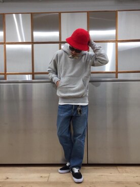 「アイテム（ルームウェア/パジャマ）」を使った、京都くんさん（メンズ・172cm）の秋コーディネート