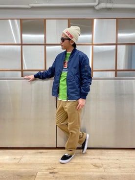 京都くんさん（メンズ・172cm）の春コーディネート