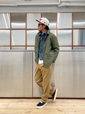 京都くんさんの「SOUND INSTRUCTIONS ミリタリーZIPジャケット」を使ったコーディネート
