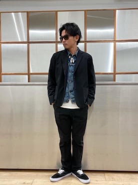 京都くんさん（メンズ・172cm）の春コーディネート