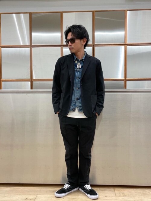 新品 HYSロゴ テーラードジャケット イージーパンツセット MサイズとLサイズ HYSTERIC GLAMOUR（ヒステリックグラマー）の「HYSロゴ 2ツ釦