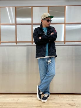「アイテム（ルームウェア/パジャマ）」を使った、京都くんさん（メンズ・172cm）の春コーディネート