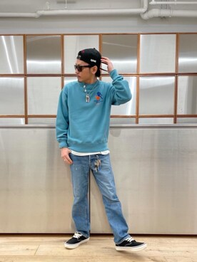 「アイテム（ルームウェア/パジャマ）」を使った、京都くんさん（メンズ・172cm）の春コーディネート