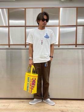 「レザーバック」｜京都くんさん（メンズ・172cm）の夏コーディネート