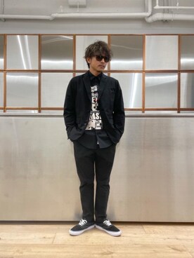 「ロックコーデ」｜「アイテム（その他アウター）」を使った、京都くんさん（メンズ・172cm）の秋コーディネート